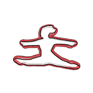 Gymnast Split Pose Cookie Cutter