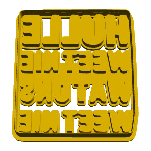 Ultimate Fighting Text Cookie Cutter