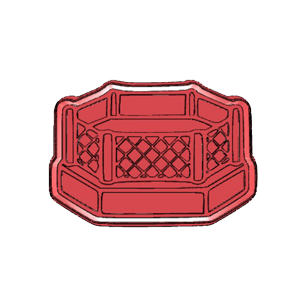 MMA Octagon Cage Cookie Cutter
