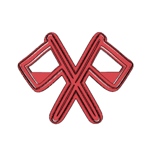 Crossed Flags Cookie Cutter