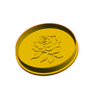England Rugby Coin Medal Cookie Cutter