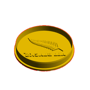 All blacks Rugby Ball Coin Cookie Cutter