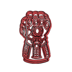 Infinity Power Glove Cookie Cutter