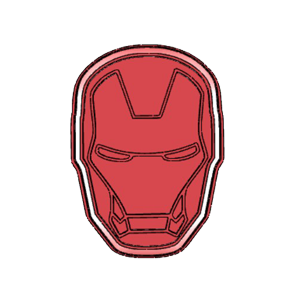 Armour Hero Face Cookie Cutter