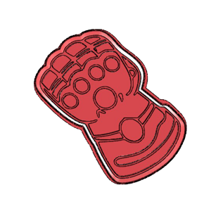 Hero Gauntlet Cookie Cutter