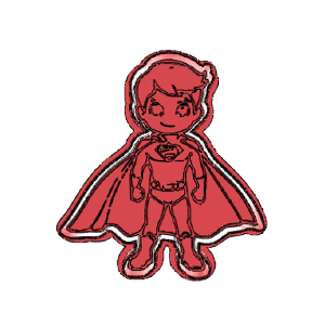 Boy Hero Character Cookie Cutter