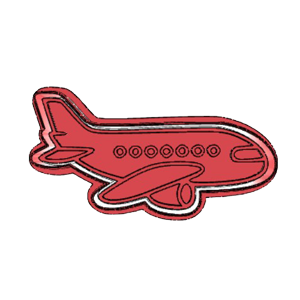 Passenger Airplane Cookie Cutter