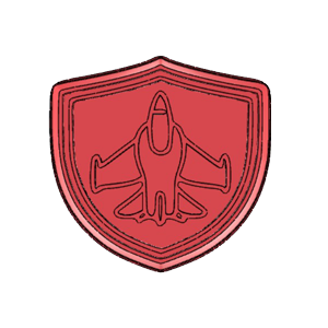 Aircraft Badge Cookie Cutter