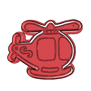 Helicopter Cookie Cutter