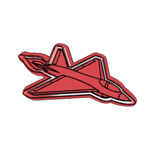 Modern Jet Cookie Cutter