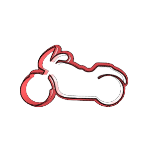 Motorbike Cookie Cutter