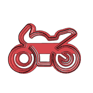 Sport Motorbike Cookie Cutter