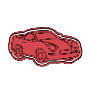 Cartoon Car Cookie Cutter