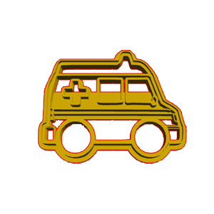 Ambulance Cookie Cutter