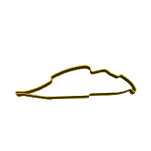 Curved Race Track Cookie Cutter