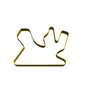 Technical Race Circuit Cookie Cutter