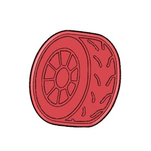 Racing Wheel Tyre Cookie Cutter