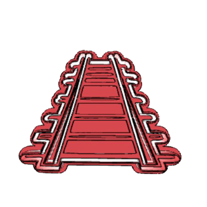 Modern High-Speed Train Cookie Cutter