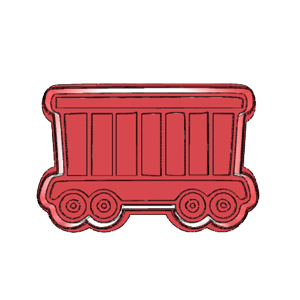 Modern Bullet Train Side Cookie Cutter