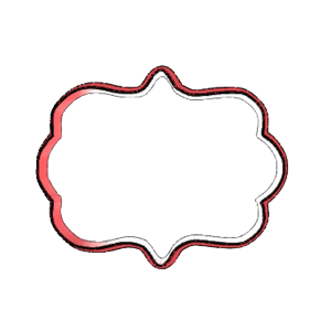 Rounded Scallop Plaque Cookie Cutter