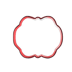 Floral Plaque Cookie Cutter