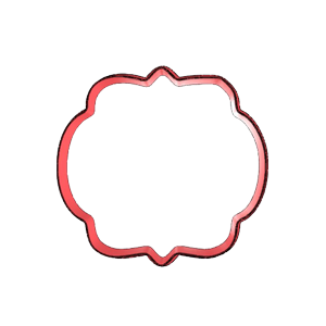 Petal Plaque Cookie Cutter