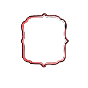 Decorative Frame Plaque Cookie Cutter