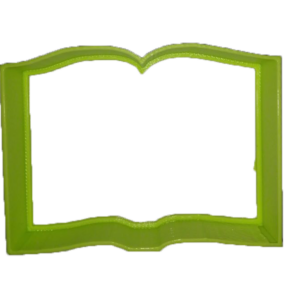Open Book Cookie Cutter