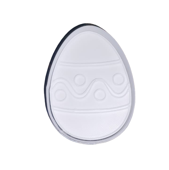 Simple Wave Stripe Easter Egg Cookie Cutter