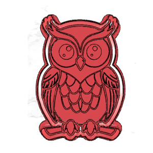 Elegant Owl Cookie Cutter