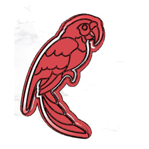 Long Tail Parrot Cookie Cutter