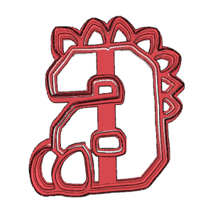 Number6 – Dinosaur Cookie Cutter