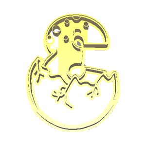 Number3 – Dinosaur Egg Cookie Cutter