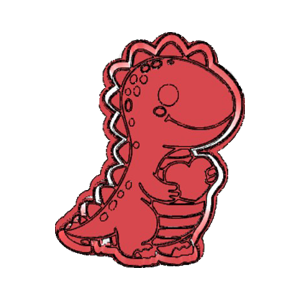 Baby Dinosaur with Egg Cookie Cutter