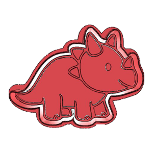 Triceratops Dinosaur Cookie Cutter