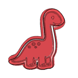 Brontosaurus Dinosaur Cookie Cutter