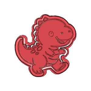Running Dinosaur Cookie Cutter