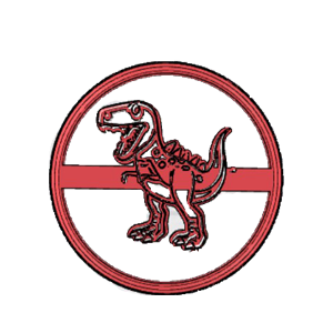 T-Rex Dinosaur Stamp Cookie Cutter