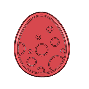 Dinosaur Egg Cookie Cutter