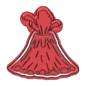 Volcano Cookie Cutter