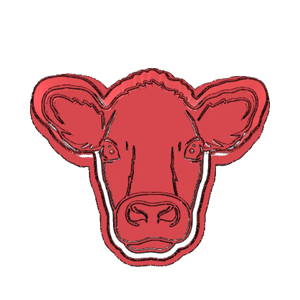 Cow Face Cookie Cutter