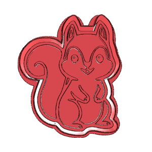 Cartoon Chipmunk Cookie Cutter