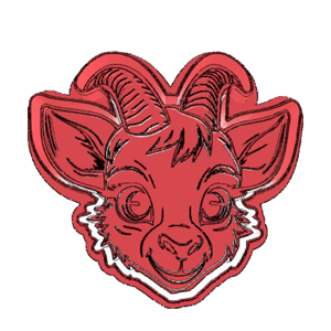 Cute Goat Head Cookie Cutter