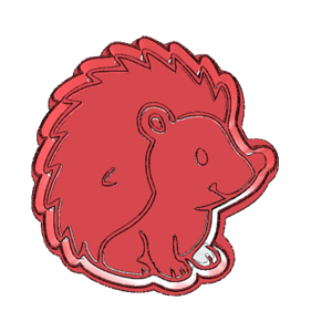 Cute Hedgehog Cookie Cutter