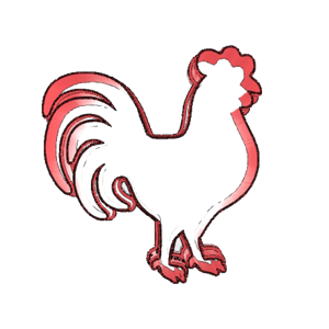 Farm Rooster Cookie Cutter