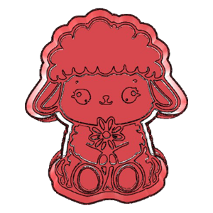 Cute Lamb Cookie Cutter