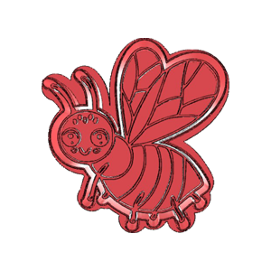 Cute Cartoon Bee Cookie Cutter