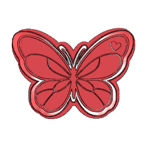 Heart Wing Butterfly Cookie Cutter