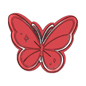 Elegant Butterfly Cookie Cutter