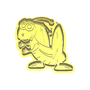 Cartoon Grasshopper Cookie Cutter